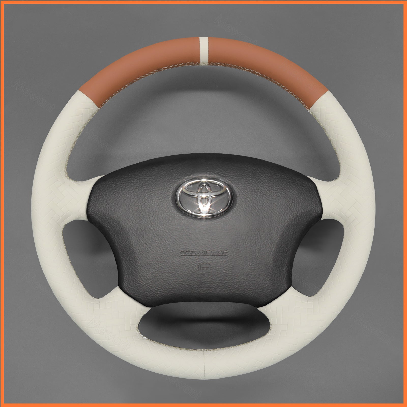 MEWANT Steering Wheel Cover for Toyota Camry Highlander Land Cruiser Fortuner Tacoma Tundra 2002-2007
