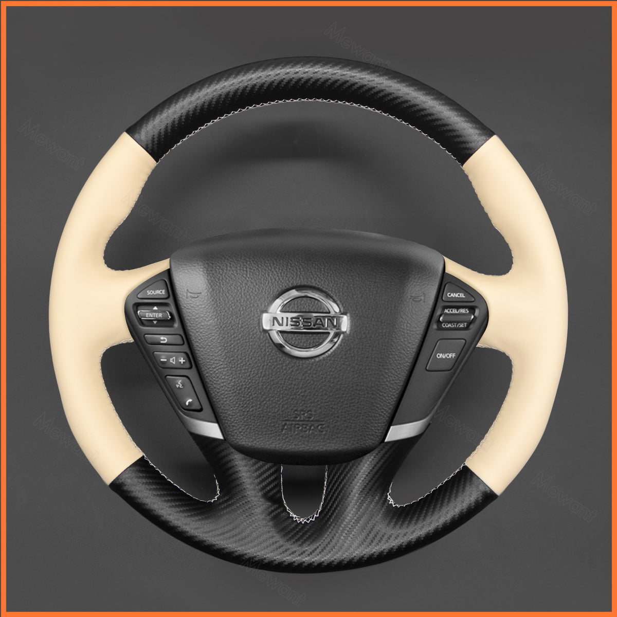 MEWANT Lenkradbezug für Nissan Murano 2009-2015 / Teana 2008-2013 / Elgrand 2010-2021