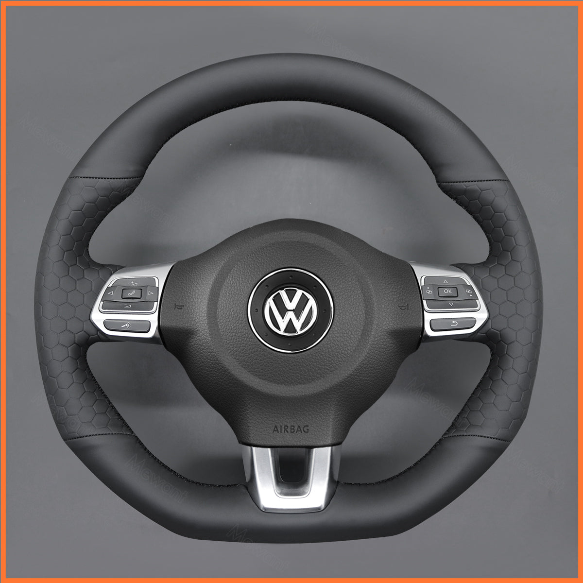 MEWANT steering wheel cover for VW Golf 6 (VI) GTI Polo GTI Polo (R-Line) Scirocco CCTiguan