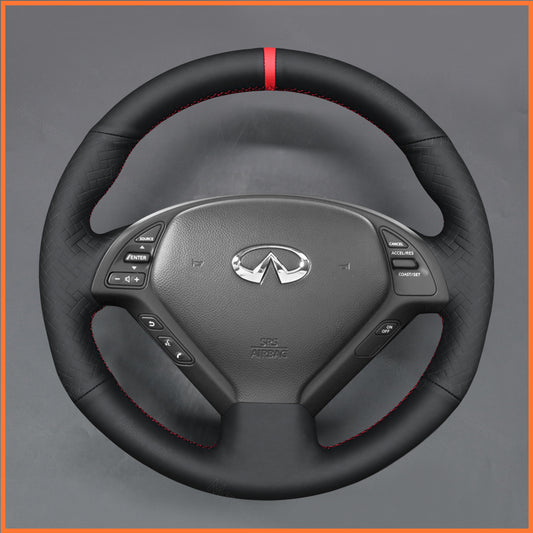 MEWANT Lenkradbezug für Infiniti G37 2008-2013 / EX EX30 EX35 EX37 2009-2013 / Q60 2014-2015 / QX50 2015-2017 Nissan Skyline 2006-2014