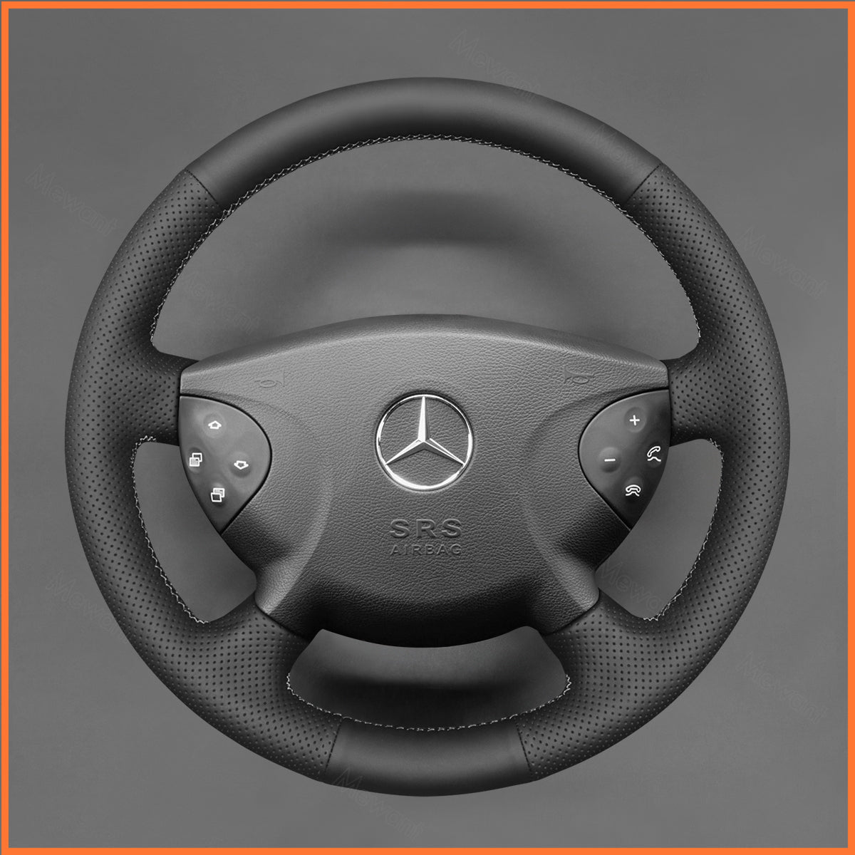 MEWANT steering wheel cover for Benz E-Class W211 2003-2006 / G-Class W463 2003-2007