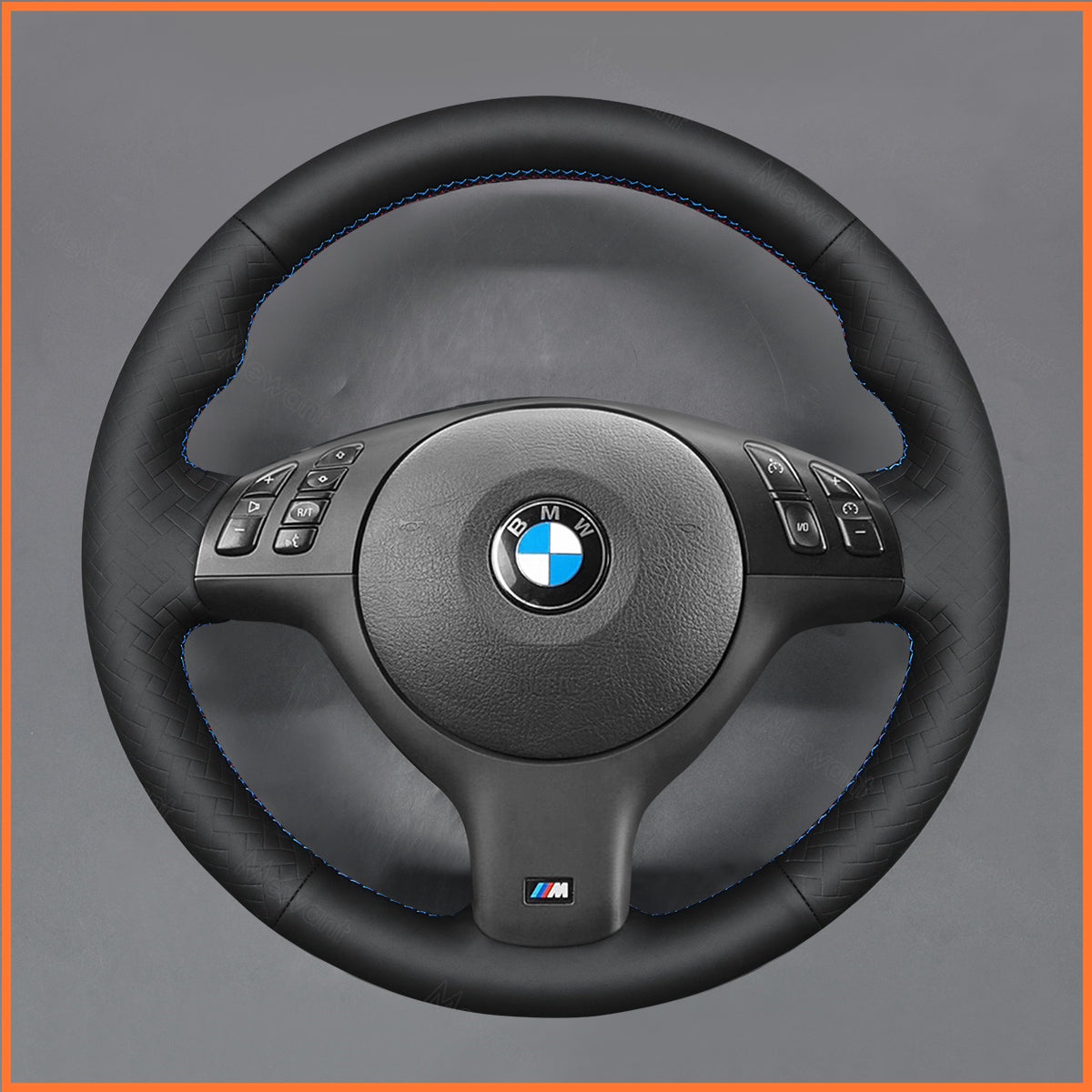 MEWANT steering wheel cover for BMW 3 Series E46 5 Series E39 M5 E39