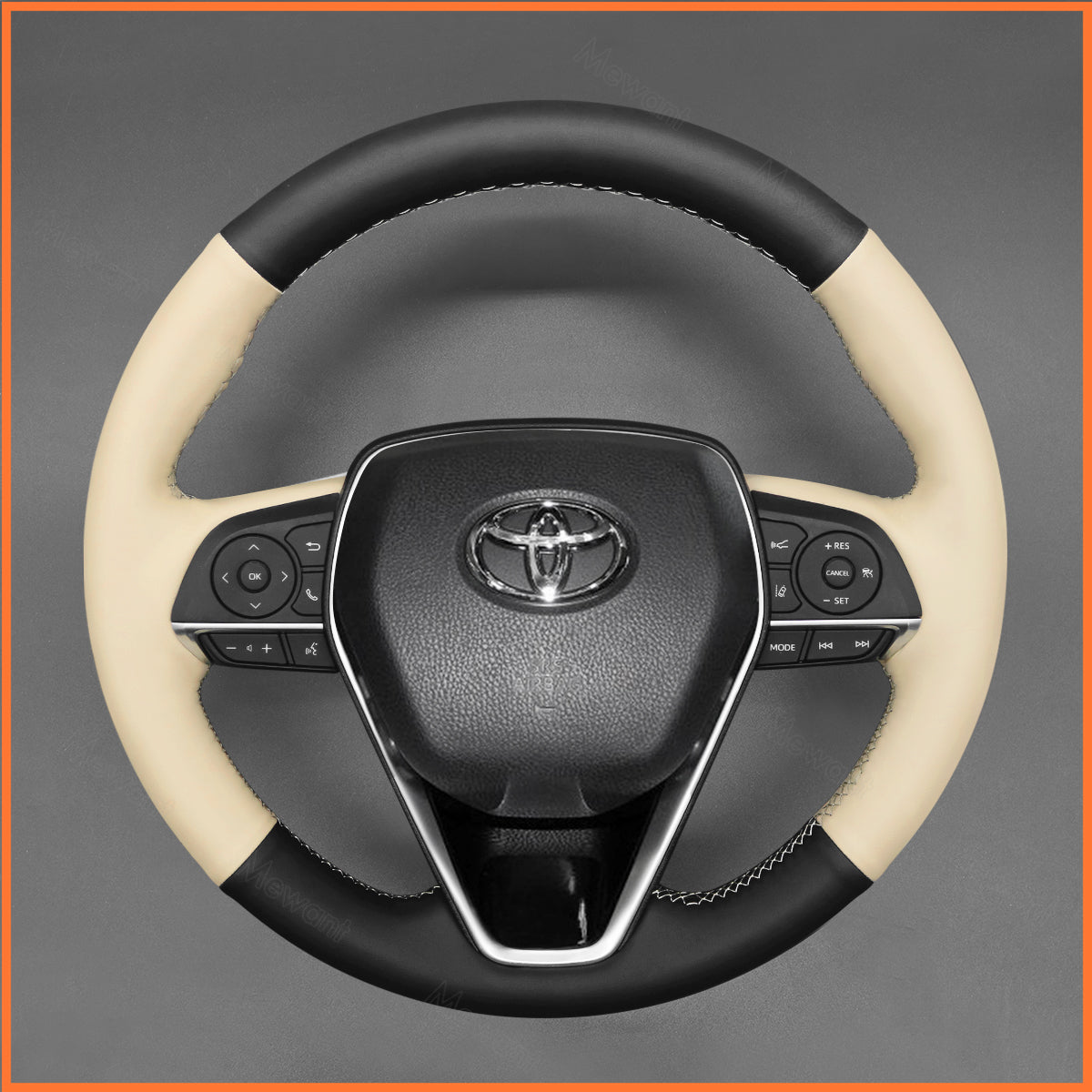 MEWANT Steering Wheel Cover for Toyota Corolla XII (E210) / Corolla Cross / Camry / RAV4