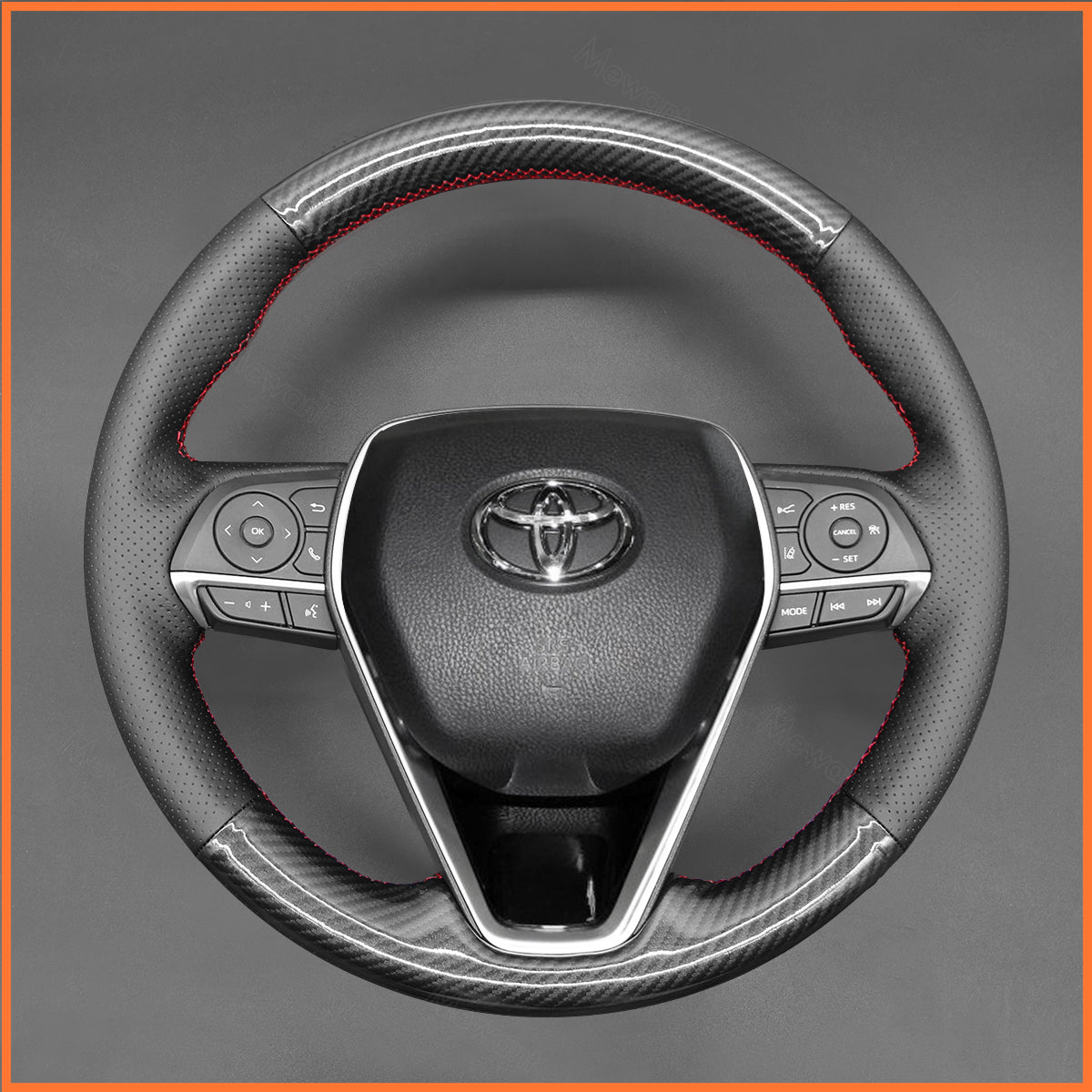 MEWANT Steering Wheel Cover for Toyota Corolla XII (E210) / Corolla Cross / Camry / RAV4