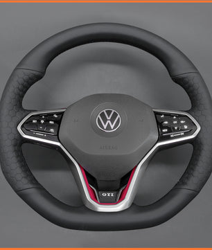 MEWANT Lenkradbezug für VW Golf 8 (R-Line) Golf GTI 8 Arteon Tiguan Touareg