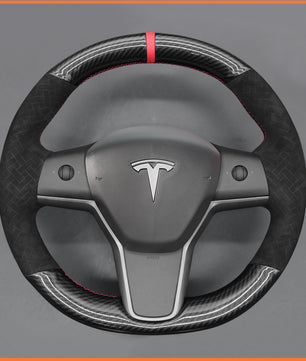 MEWANT Steering Wheel Cover for Tesla Model 3 2019-2023 / Model Y 2021-2023