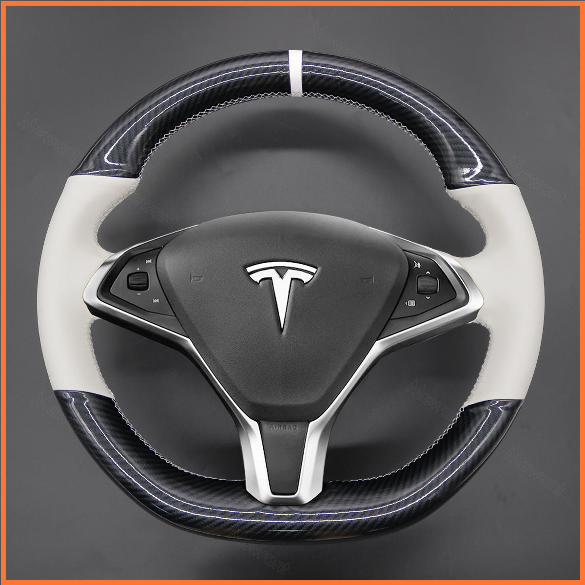 MEWANT steering wheel cover for Tesla model S 2013-2017
