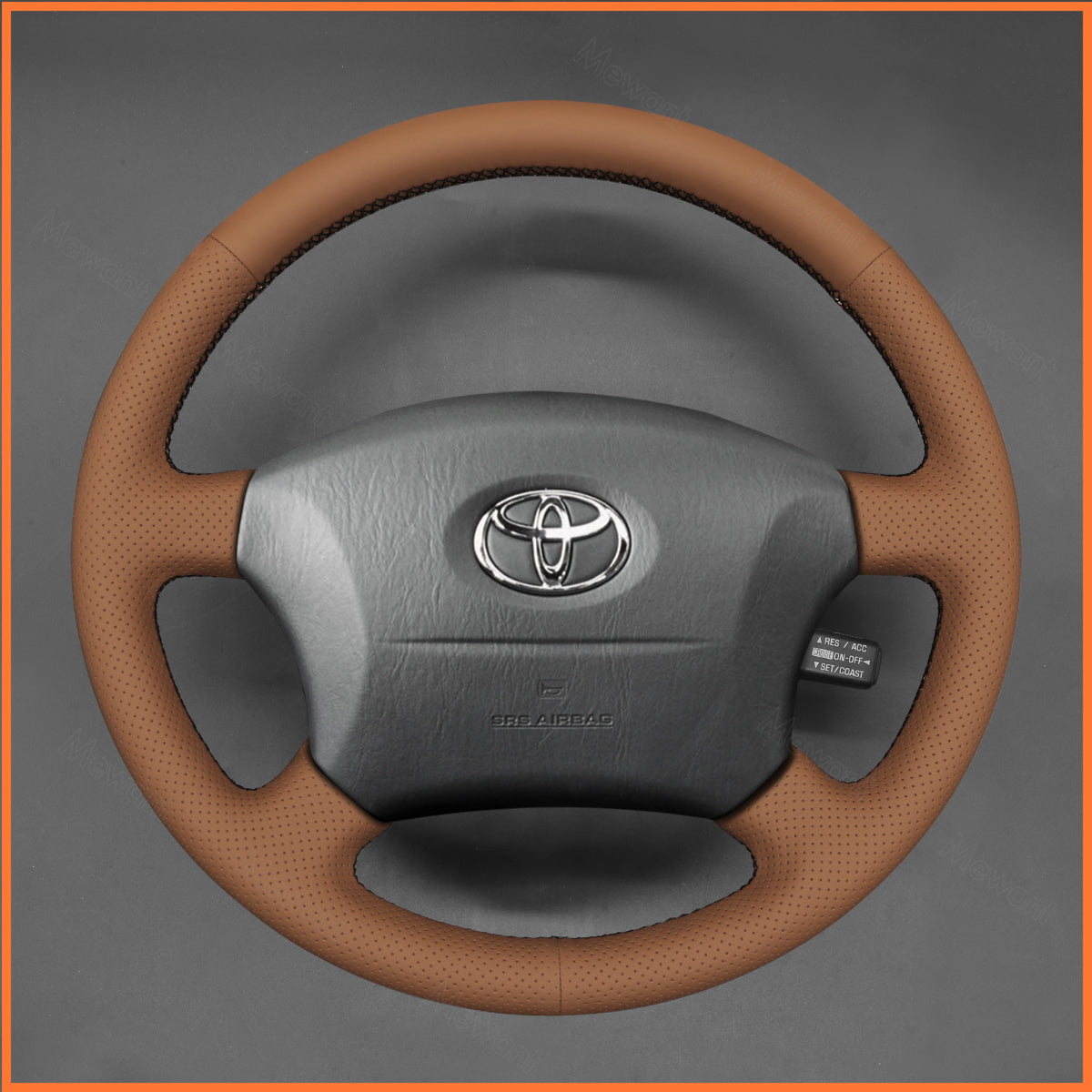 MEWANT Steering Wheel Cover for Toyota Land Cruiser 1996-2002 / Land Cruiser Prado 1996-2002