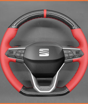MEWANT Lenkradbezug für SEAT Leon IV 2020-2022 / Ibiza 6F 2021-2022 / Ateca 2020-2022 / Arona 2021-2022 / Tarraco 2020-2022