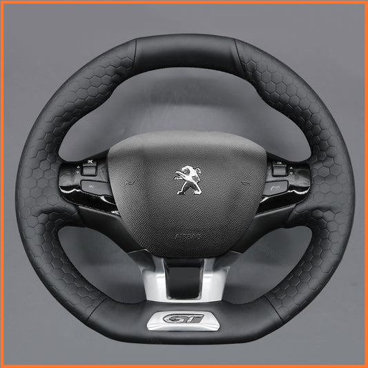 MEWANT Lenkradbezug für Peugeot 208 (GTi/GT Line/GT) / 308 (GT/GTi/GT Line)  / 308 SW (GT/GT Line)  / (GT Line)