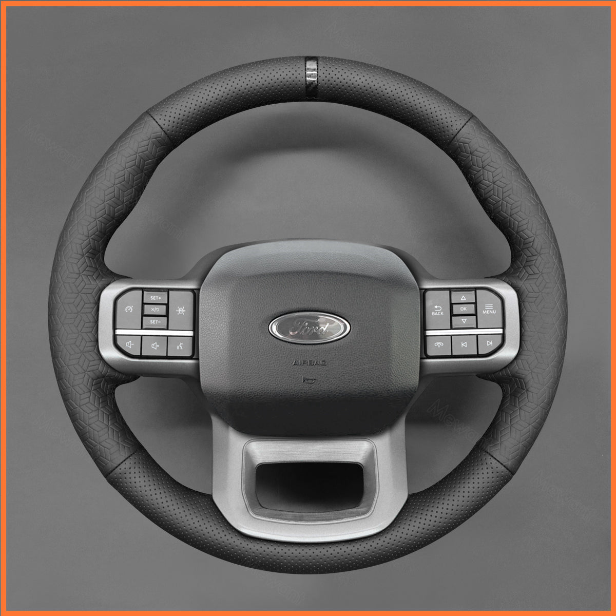 Steering wheel cover for Ford F-150 F150 2021-2024 / F-150 (Lightning) 2022-2024 / F-350 F350 2023-2024 / F-450 F450 2023-2024 / Expedition 2022-2024