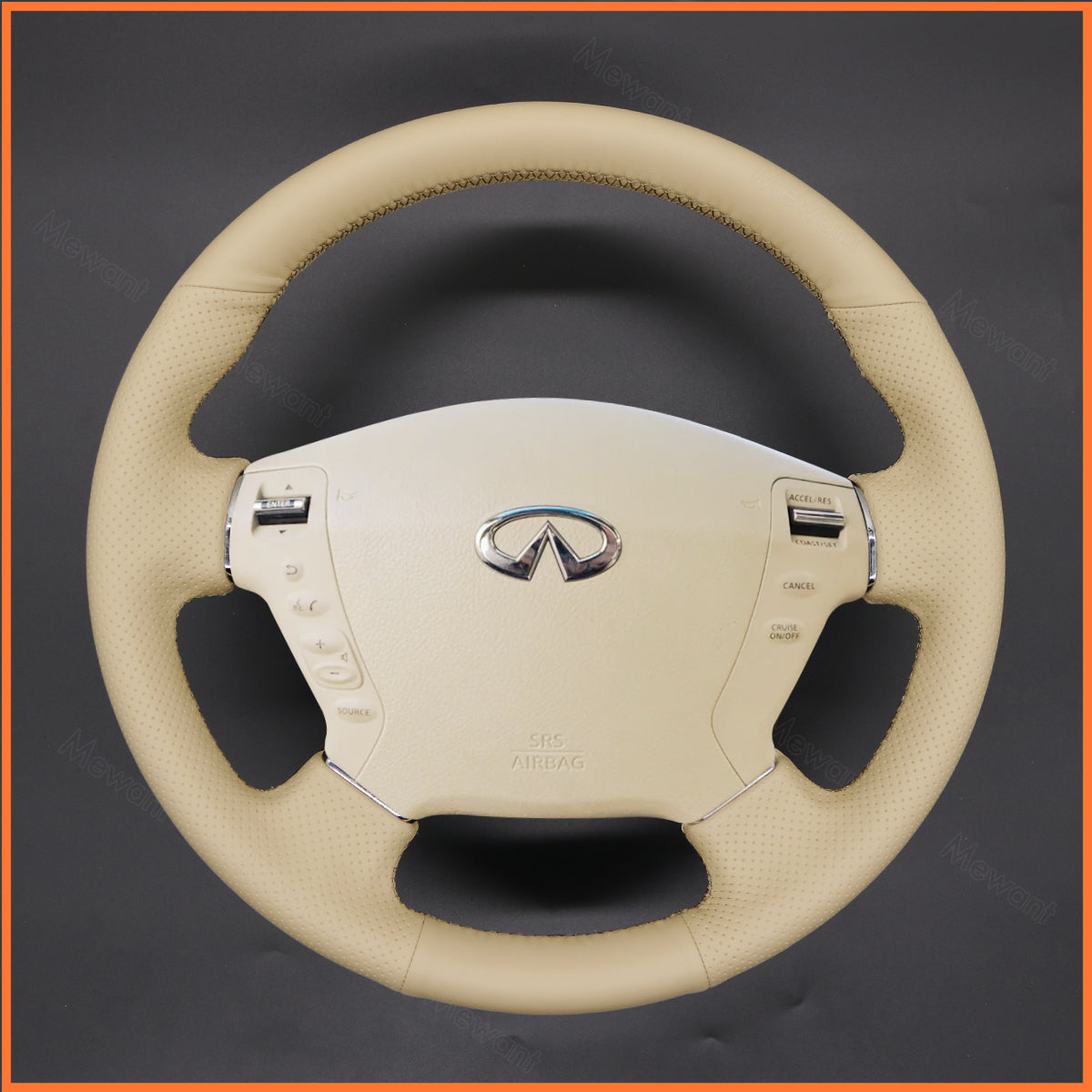MEWANT Steering Wheel Cover for Nissan Fuga Cima 2002-2008
