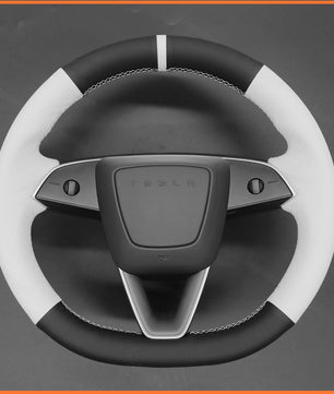 MEWANT Steering Wheel Cover for Tesla Model S 2022-2023 / Model X 2022-2023