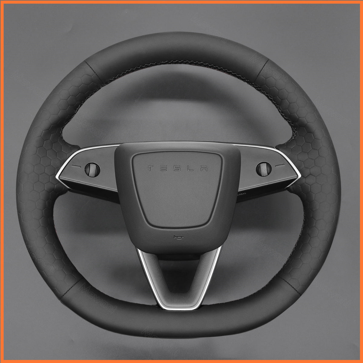 MEWANT Steering Wheel Cover for Tesla Model S 2022-2023 / Model X 2022-2023