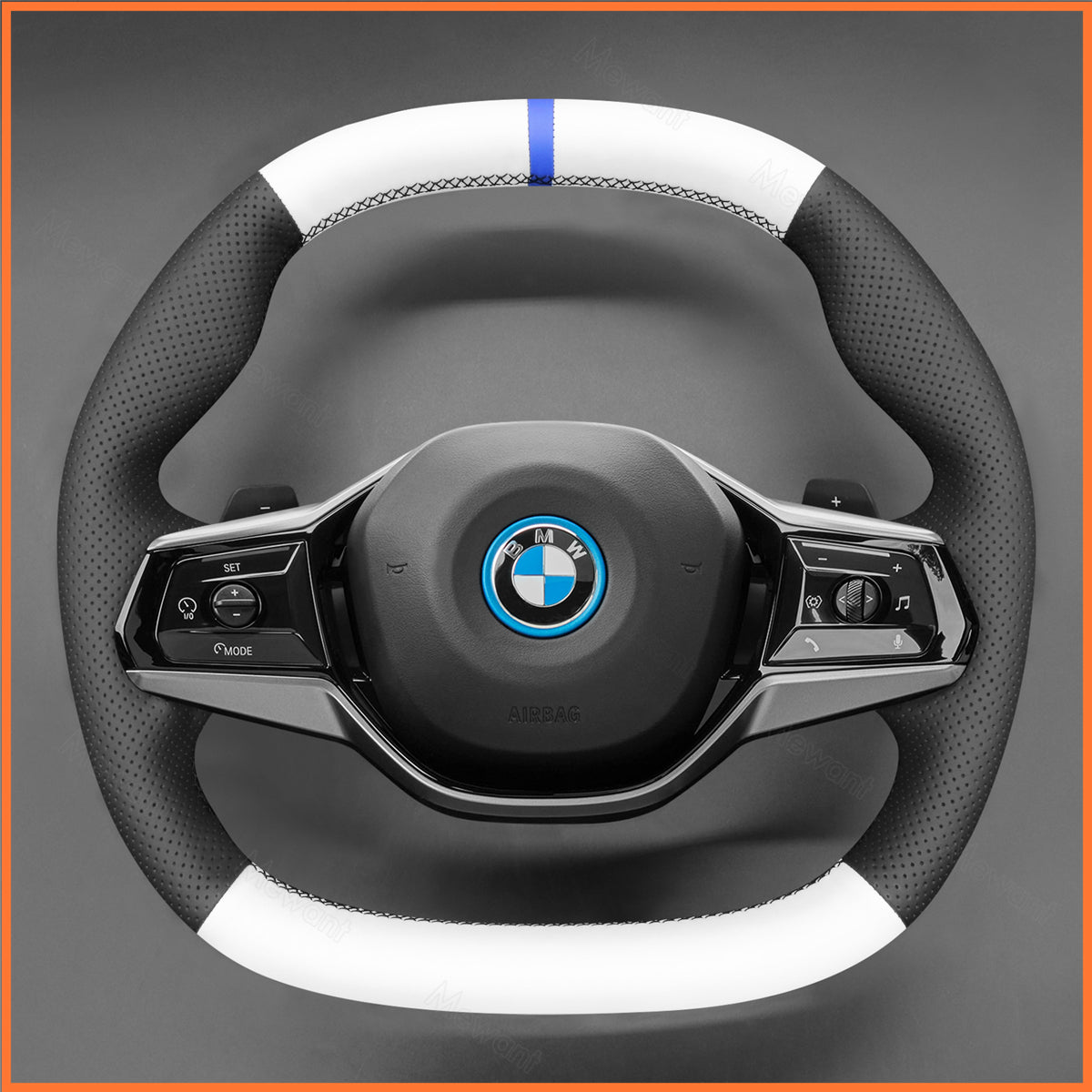 MEWANT steering wheel cover for BMW 5 Series G60 (Sedan) G61 i5 G60