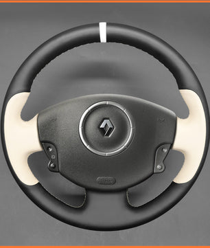 MEWANT Lenkradbezug für Renault Megane 2 2002-2009 / Scenic 2 (Grand Scenic) 2003-2009 / Kangoo 2 2008-2013