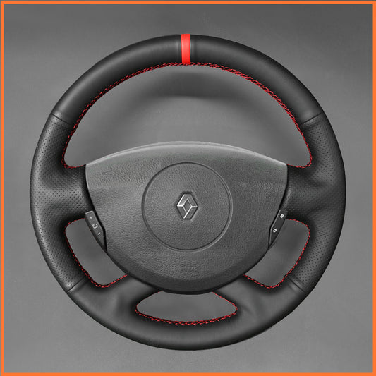 MEWANT Lenkradbezug Für Renault Laguna 2 2001-2007 / Trafic 2 2012-2014 / Espace (Grand Espace) 2003-2008 / Vel Satis 2001-2009