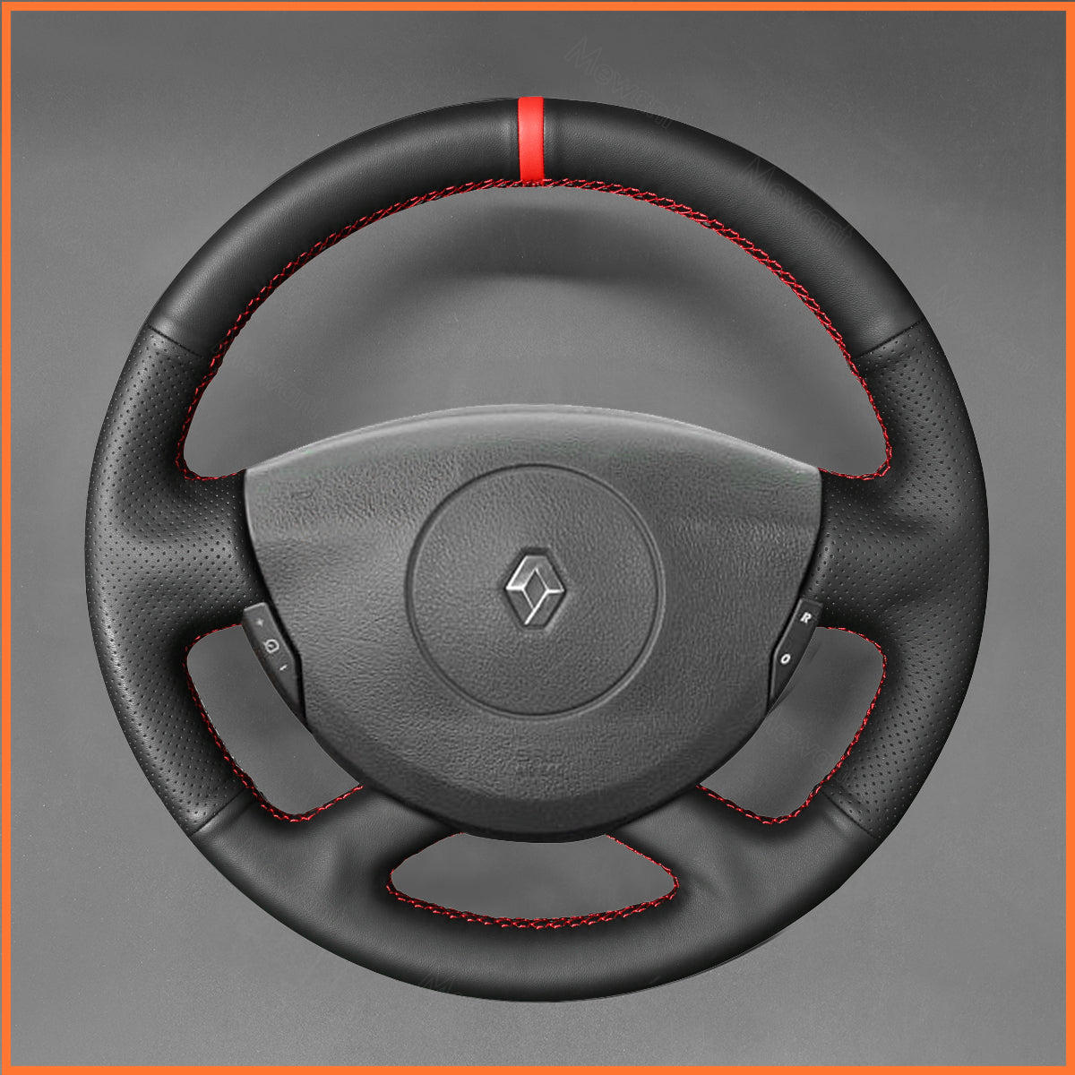 MEWANT Lenkradbezug für Renault Laguna 2 2001-2007 / Trafic 2 2012-2014 / Espace (Grand Espace) 2003-2008 / Vel Satis 2001-2009