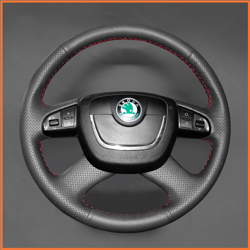 MEWANT Steering Wheel Cover for Skoda Octavia Roomster Fabia Superb Yeti 2008-2013