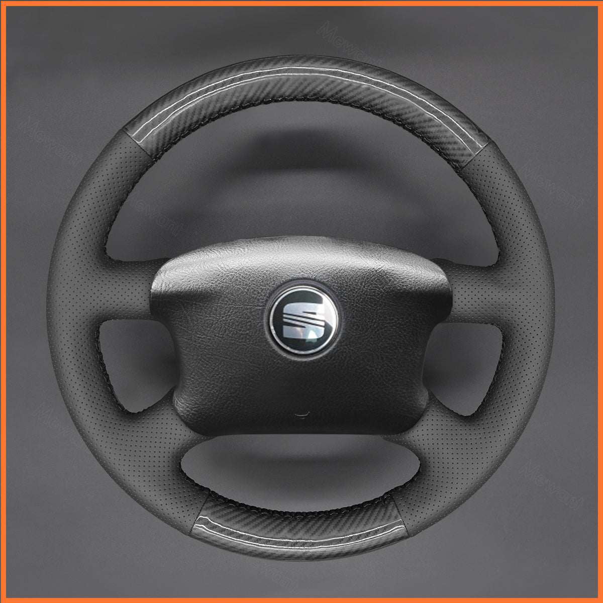 MEWANT steering wheel cover for VW Golf 4 Passat B5 Variant Sharan Bora T4 T5