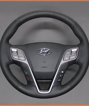 MEWANT Steering Wheel Cover for Hyundai Santa Fe 2012-2018 / Grand Santa Fe 2013-2018 / H350 2015-2019