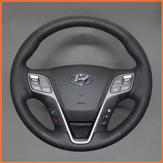 MEWANT Steering Wheel Cover for Hyundai Santa Fe 2012-2018 / Grand Santa Fe 2013-2018 / H350 2015-2019