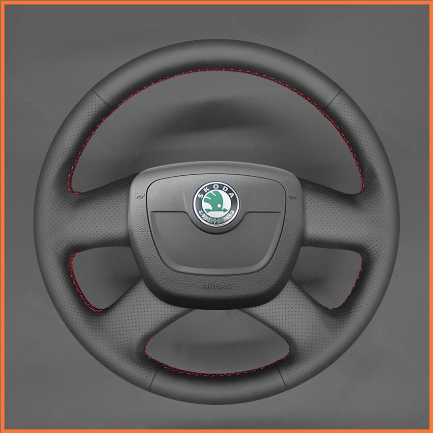 MEWANT Steering Wheel Cover for Skoda Octavia Citigo Roomster Fabia Superb Yeti 2009-2013