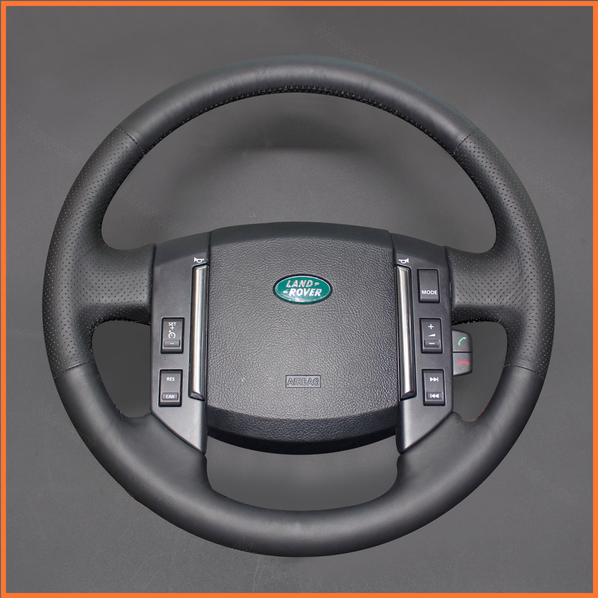 MEWANT Steering Wheel Cover for Land Rover Range Rover Sport I(L320) 2009-2013 / Freelander 2 II(L359) 2013-2014 / Discovery (Discovery 4) II(L319) 2009-2017