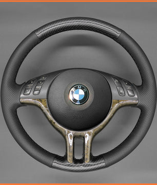 MEWANT Steering Wheel Cover for BMW 3 Series E46 / 3 Series E46 5 Series E39 / X5 E53 1999-2003