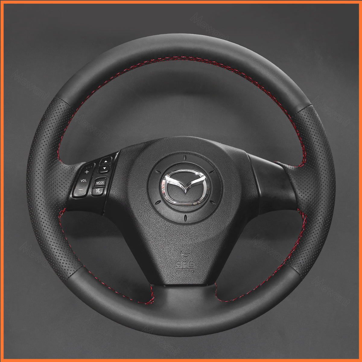 MEWANT Lenkradbezug für Mazda 3 Axela 2003-2009 Mazda 5 2004-2010  Mazda 6 Atenza 2004-2008