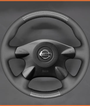 MEWANT Steering Wheel Cover for Nissan Almera (N16) Almera Tino X-Trail (T30) Primera (P12) Terrano 2 Serena Pathfinder Bluebird Sylphy Caravan