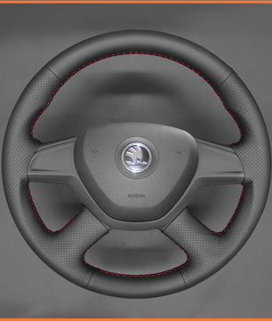 MEWANT steering wheel cover for Skoda Octavia 2014/ Skoda Fabia 2013