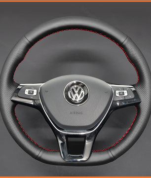 MEWANT Lenkradbezug für Volkswagen VW Golf Passat Tiguan Touareg Caddy Crafter 2017-2021
