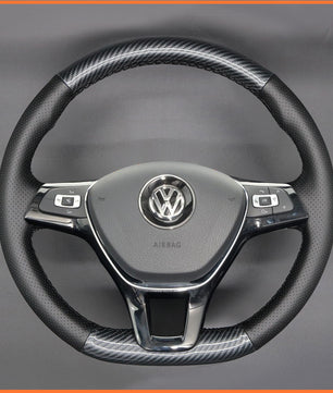 MEWANT Lenkradbezug für Volkswagen VW Golf Passat Tiguan Touareg Caddy Crafter 2017-2021