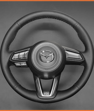 MEWANT Lenkradbezug für Mazda 3 Axela 2017-2019 / Mazda 6 Atenza 2017-2019 / CX-5 CX5 2017-2019 / Mazda CX-9 2016-2019