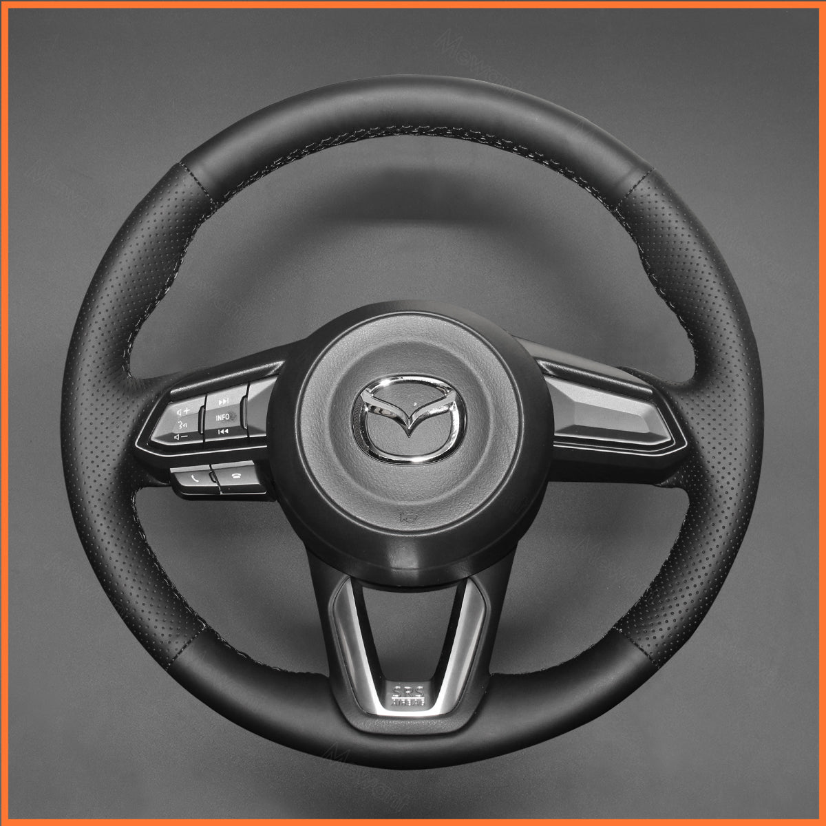 MEWANT Lenkradbezug für Mazda 3 Axela 2017-2019 / Mazda 6 Atenza 2017-2019 / CX-5 CX5 2017-2019 / Mazda CX-9 2016-2019