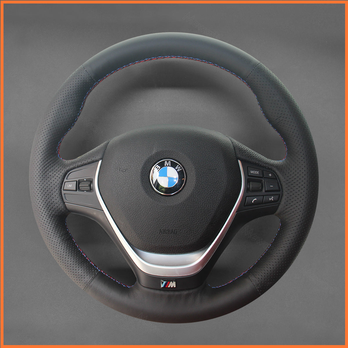 MEWANT steering wheel cover for BMW F20 F21 F22 F30 F34 F32 F36