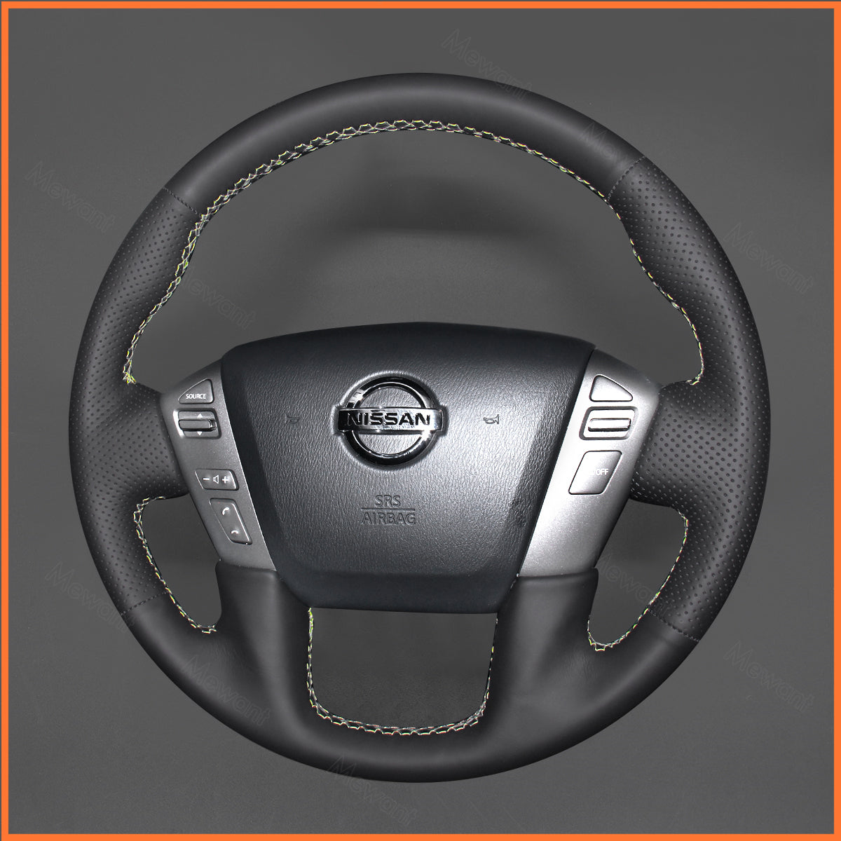 MEWANT steering wheel cover for Nissan Armada 2016-2021