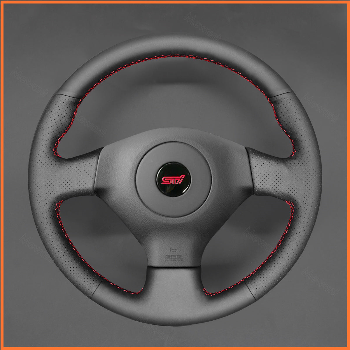 MEWANT Steering Wheel Cover for Subaru Forester Impreza WRX (WRX STI) Legacy Outback 2005-2007