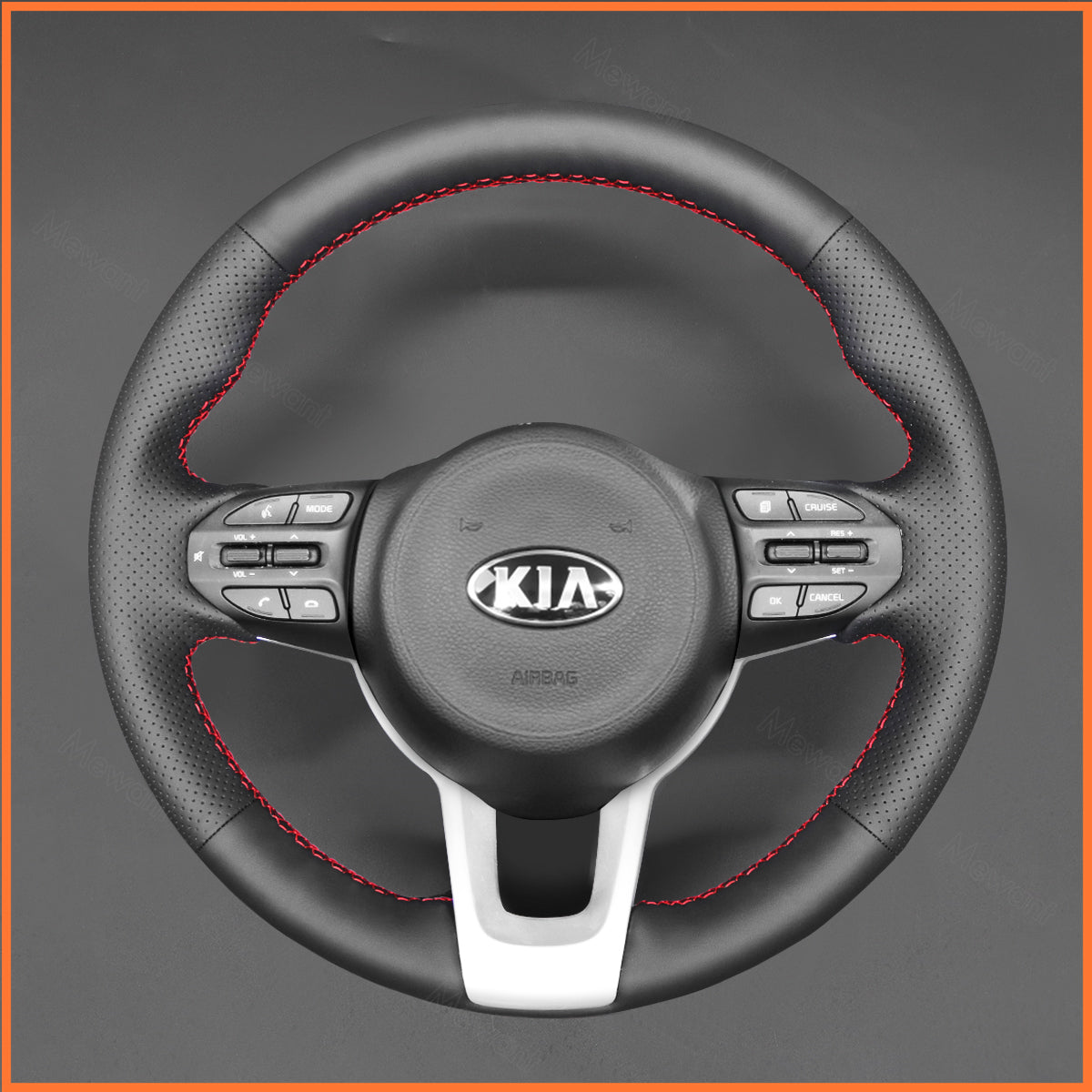 MEWANT Lenkradbezug für Kia Picanto 3 2017-2022 / Rio 4 2017-2022 / Stonic 2017-2022