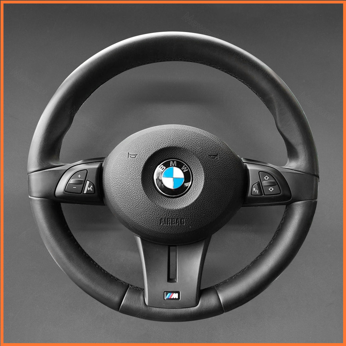 MEWANT steering wheel cover for BMW Z4 E85 (Roadster) 2006-2008 / Z4 M E85 (Roadster) / Z4 E86 (Coupe) 2006-2008