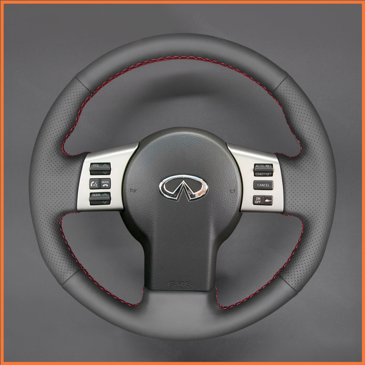 MEWANT Steering Wheel Cover for Infiniti FX FX45 2004-2008 / Nissan 350Z 2002-2009