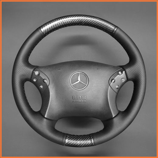 MEWANT Steering Wheel Cover for C-Class W203 2001-2007 / C32 AMG 2002-2003