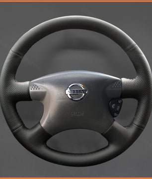 MEWANT Steering Wheel Cover for Nissan Bluebird Sylphy 2000-2002 / Caravan 2001-2003 / Expert 1999-2002 / Pickup 2000-2002 / AD 1999-2002 / Serena 2000-2002 / Sunny 1998-2002