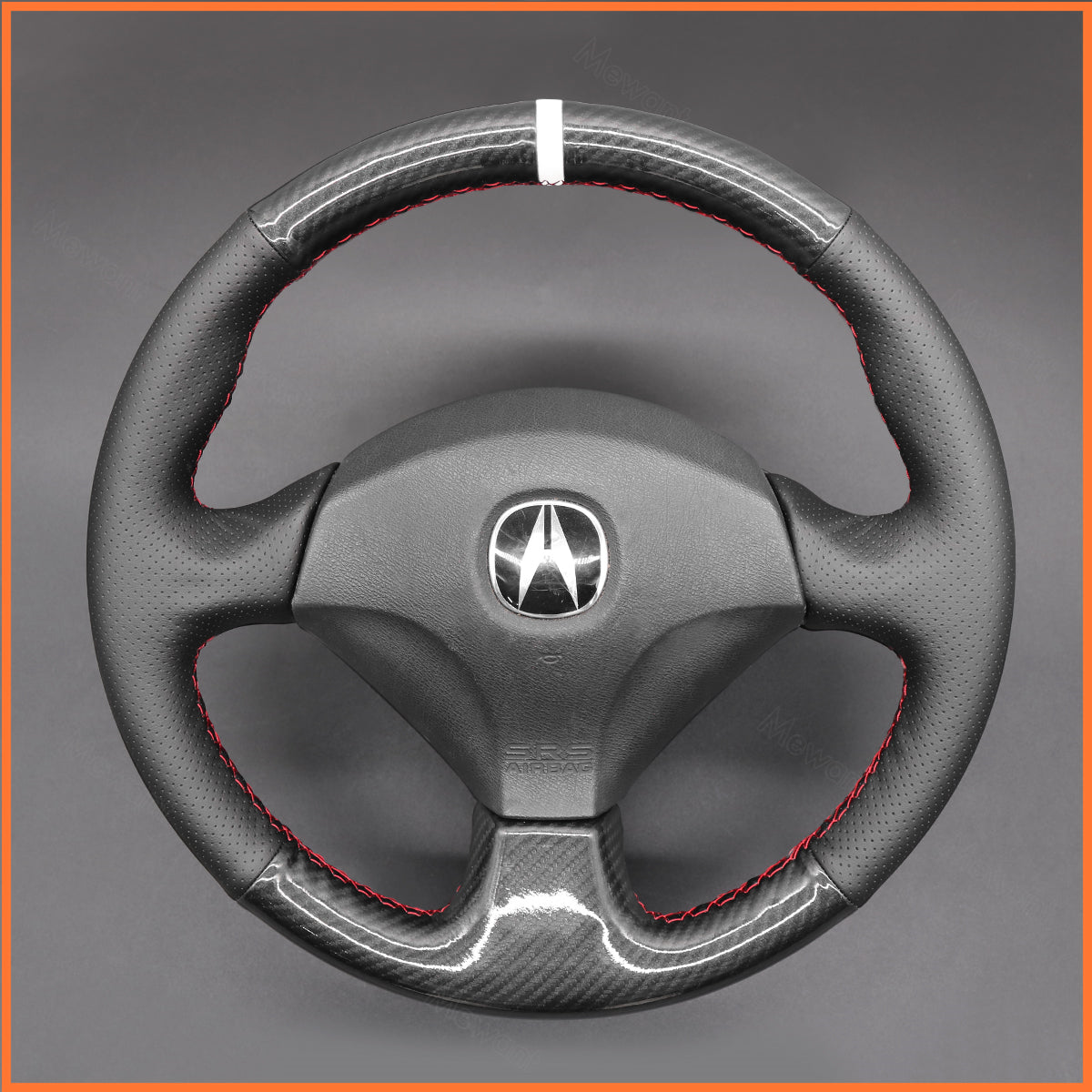 MEWANT Steering Wheel Cover for Honda S2000 1999-2009 / Civic Type R 2001-2006 / Integra 2001-2006