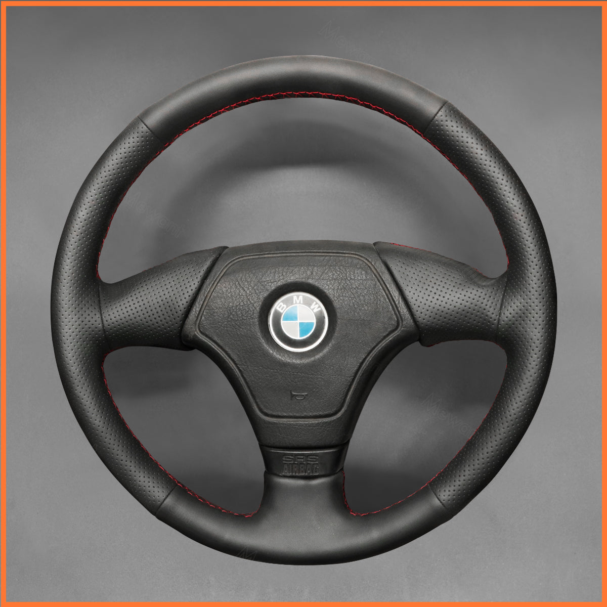 MEWANT Lenkradbezug für BMW E36 E46 E39 (ohne Multifunktionsknopf)