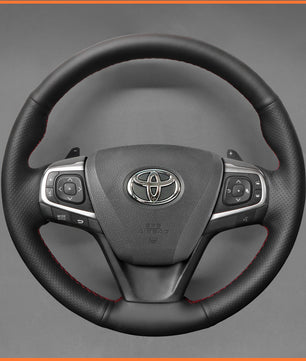 MEWANT steering wheel cover for Toyota Avensis 2015-2019 / Camry 2015-2017 / Verso 2016-2018 / Avalon 2013-2018 / Previa (Estima) 2016-2020 / Harrier 2013-2020 / Noah (Voxy) 2014-2020 / Premio 2016-2020