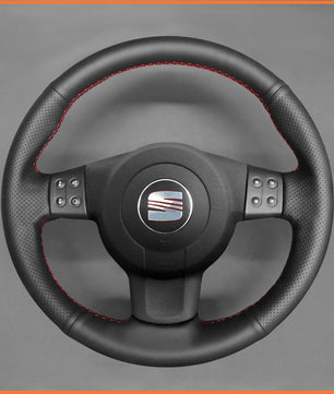 MEWANT Lenkradbezug für Seat Leon (MK2 1P) 2005-2009 / Ibiza (6L) 2005-2009 / Altea 2004-2009 / Altea XL 2007-2009 / Toledo 2004-2008