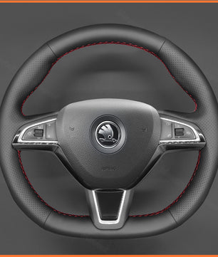 MEWANT steering wheel cover for Skoda Octavia Fabia Kodiaq Citigo Superb Scala 2016-2019