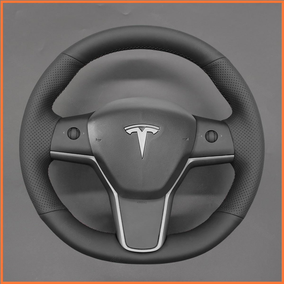 MEWANT Steering Wheel Cover for Tesla Model 3 2019-2023 / Model Y 2021-2023